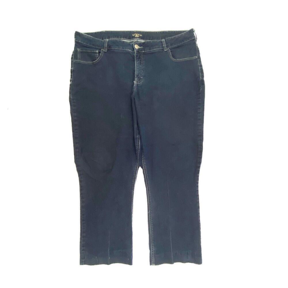 Riders by lee Mid Rise Bootcut Women's size 24WP Dark Wash Blue Denim jeans